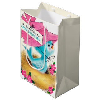 Cute Grandma Easter Holiday Medium Gift Bag