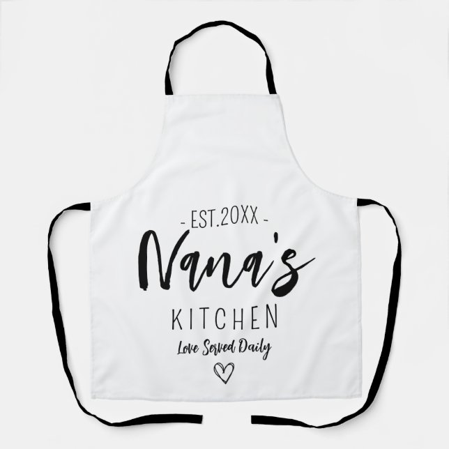 Cute Grandma Name Mother's day  Apron (Front)