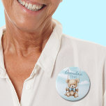 Cute Grandma-To-Be Teddy Bear Baby Shower Button<br><div class="desc">Introducing our delightful "Grandma-To-Be" Teddy Bear Baby Shower Button, the perfect addition to any baby shower ensemble! Are you eagerly awaiting the arrival of a new baby grandson and searching for a way to share the joyful news? Look no further! Our "Grandma-To-Be" button badge offers a delightful means to express...</div>