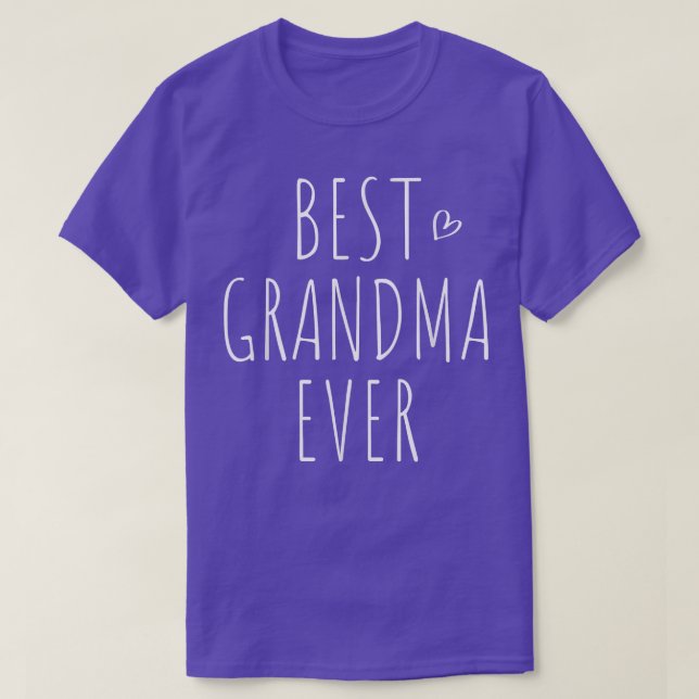 Cute Grandmother Heart Best Grandma Ever  T-Shirt (Design Front)