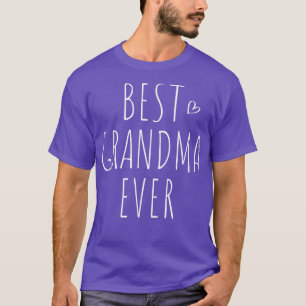 Cute Grandmother Heart Best Grandma Ever T-Shirt