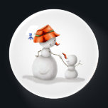 Cute Grandmother Snowman Christmas Decor Paperweight<br><div class="desc">Cute and unique gift for your grandmother this winter season. The illustration represents a grandmother snowman with her little grandson or granddaughter. Very cute and sweet to decorate her home this holiday season. Illustrated by Patricia Alvarez.</div>