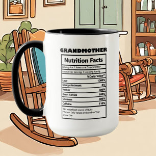 cute Grandmother word art facts  Mug