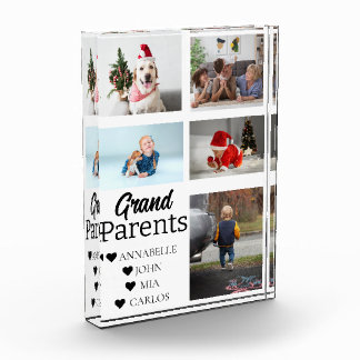 Cute Grandparents  Grandchildren 5 Photo Collage