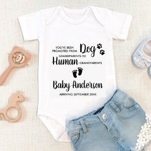 Cute Grandparents Pregnancy Announcement  Baby Bodysuit