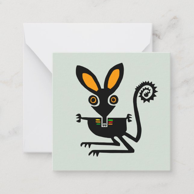 Cute graphic BILBY -Marsupial - Australia - Nature Card (Front)