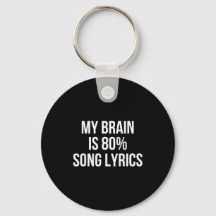 Cute Graphic Design Quote For Music Lover Cool  Key Ring