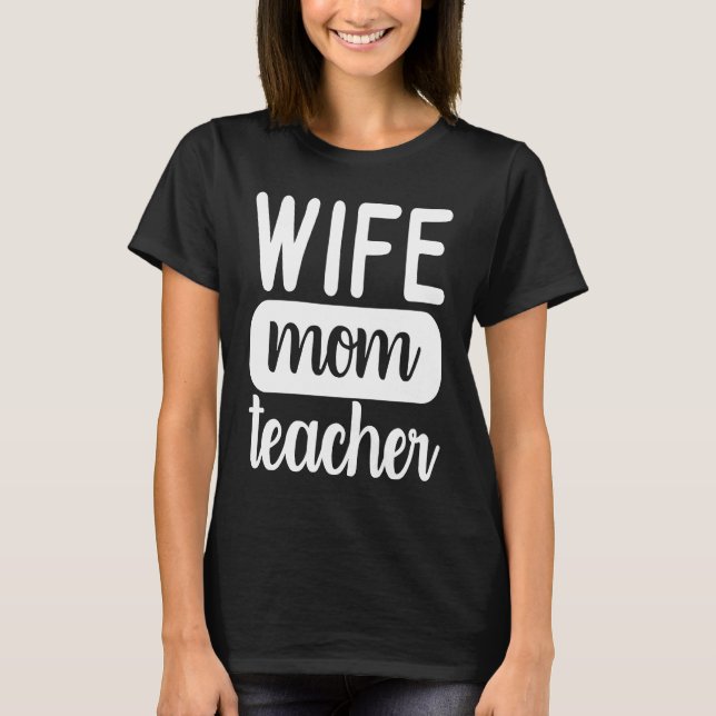 Cute Graphic for Mama Homeschool Wife Mom Teacher T-Shirt (Front)