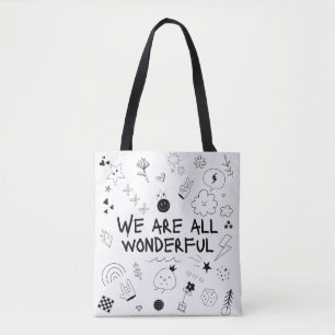 Cute Graphic Tote Bag - Motivational Affirmation A