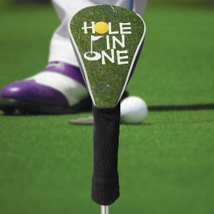 Cute Grass Hole In One Golf Head Cover