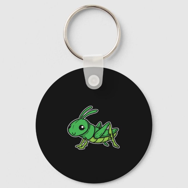 Cute Grasshopper Costume Insect Gift Idea Key Ring (Front)