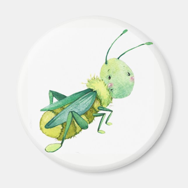 Cute grasshopper magnet (Front)