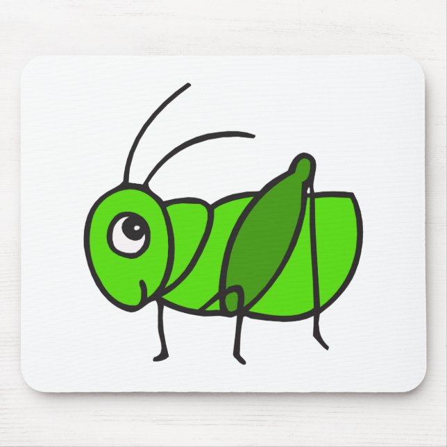 Cute Grasshopper Mouse Pad (Front)