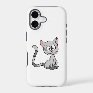 CUTE GRAY LITTLE KITTEN WITH A NICE SMILE