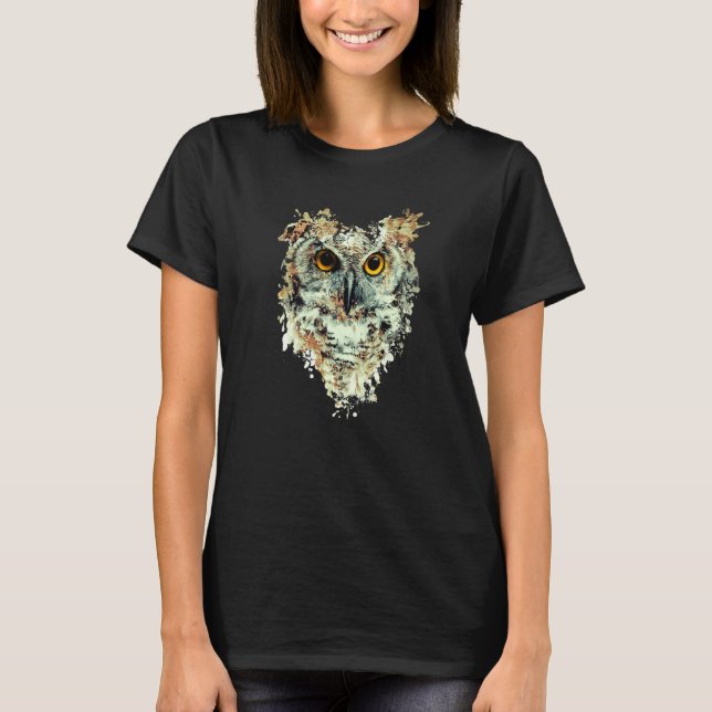 Cute Great Horned Owls Artistic For Women Men Kids T-Shirt (Front)