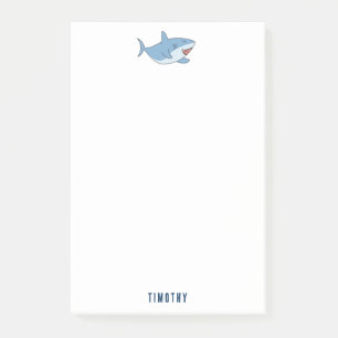 Cute Great White Sharks Ocean Pattern Post-it Notes