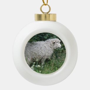 Cute Greedy Sheep Eating Ornament