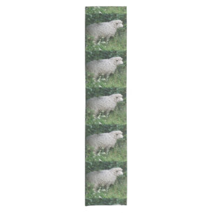 Cute Greedy Sheep Eating Table Runner