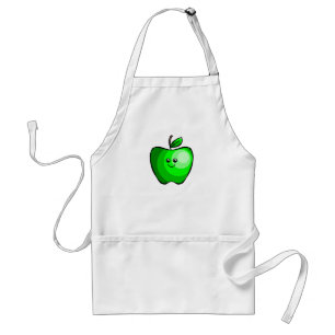 Cute Green Apple Standard Apron