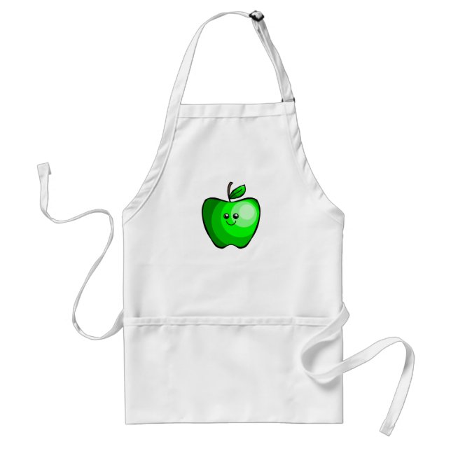Cute Green Apple Standard Apron (Front)