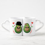 Cute Green Avocados Custom Couple Matching Coffee Mug Set<br><div class="desc">These matching mugs are perfect for couples who love a touch of fun and whimsy. Each mug features an adorable avocado with a smiling face. The set can be personalised with custom text, making it a sweet and thoughtful gift for any occasion. Ideal for morning coffee or evening tea, these...</div>