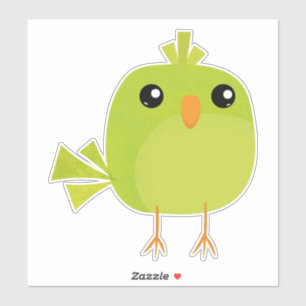 Cute green bird