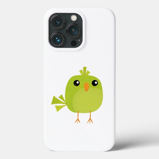 Cute Green Bird Cartoon Case-Mate iPhone Case (Back)