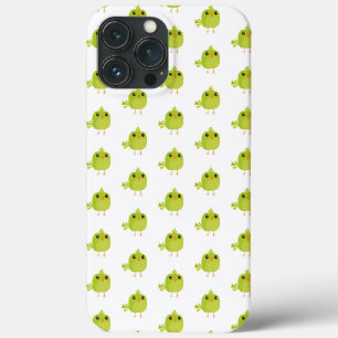 Cute Green Bird Cartoon iPhone 13 Pro Max Case