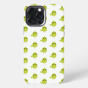 Cute Green Bird Cartoon iPhone 13 Pro Max Case