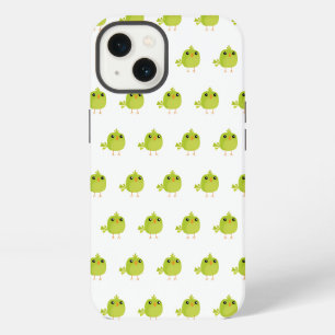 Cute Green Bird Cartoon iPhone 13 Case