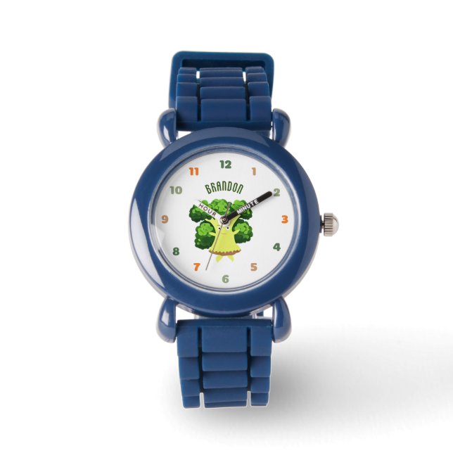Cute green broccoli watch (Front)