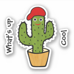 Cute green cactus