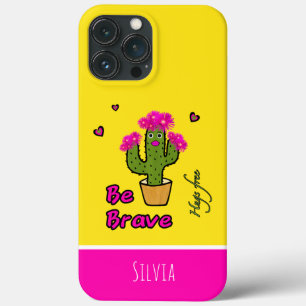 Cute green cactus iPhone 13 pro max case
