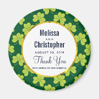 Cute Green Clover Pattern Wedding