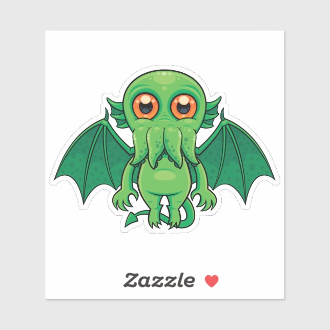 Cute Green Cthulhu Monster (Sheet)