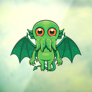 Cute Green Cthulhu Monster