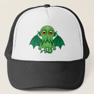 Cute Green Cthulhu Monster Trucker Hat