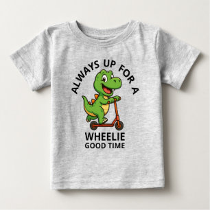 Cute Green Dinosaur  Baby T-Shirt