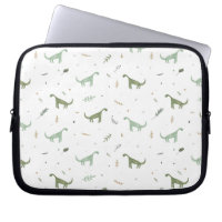 Cute Green Dinosaur Pattern