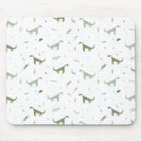 Cute Green Dinosaur Pattern