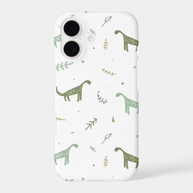 Cute Green Dinosaur Pattern Samsung Galaxy S21 Case (Back)