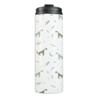 Cute Green Dinosaur Pattern