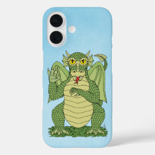 Cute Green Dragon Case-Mate iPhone Case