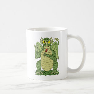 Cute Green Dragon Coffee Mug