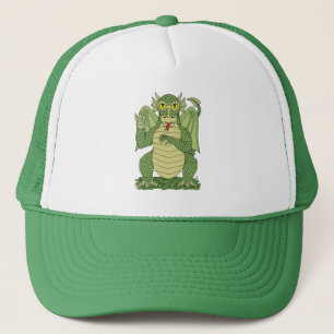 Cute Green Dragon Trucker Hat