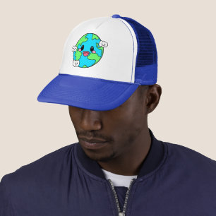 Cute Green Earth Day Trucker Hat