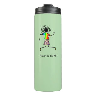 Cute Green, Elegant Dancer Thermal Tumbler