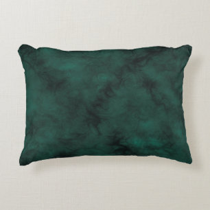 Cute Green Emerald Marbled Throw Pillow