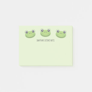 Cute Green Frog   Back to School   Post-It Notes