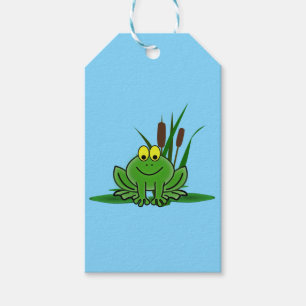 Cute Green Frog Design Gift Tags